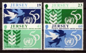 Jersey 736-739 MNH United Nations Doves Emblems ZAYIX 0524S0068