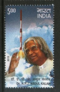 India 2015 Dr. A P J Abdul Kalam Scientist 1v MNH