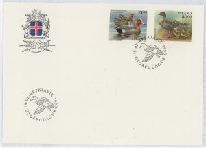 Iceland 686-687 1989 Birds, Fauna. U/A FDC.