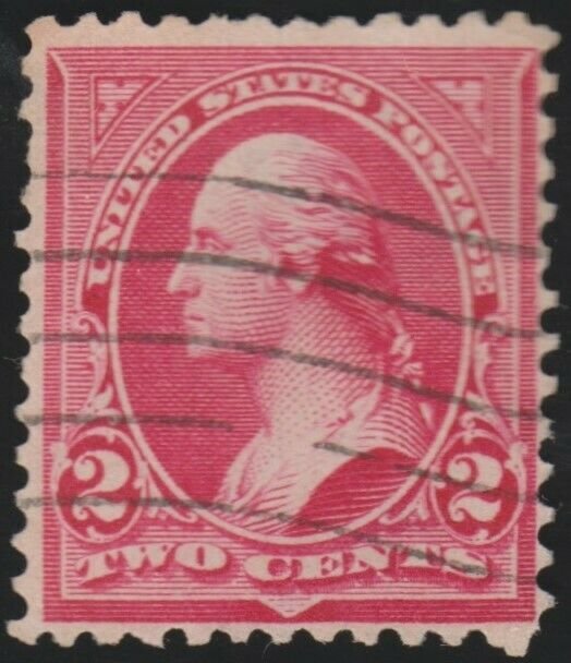 US SCOTT #279Bc Rose Carmine USED-Fine Nibbed Perf w/ APEX Cert SCV $230