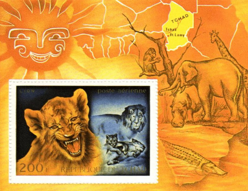 Chad 1972 Imperf. Mammals 1972 Complete No. 522-527 Bl A37-E37 / 38-