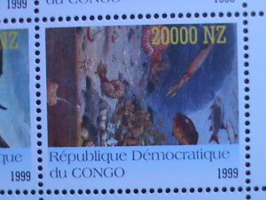 ​CONGO 1999 PREHISTORY ANIMALS MINI SHEET MNH-VF WE SHIP TO WORLD WIDE