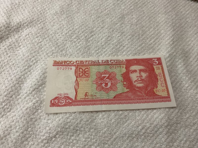 CUBA-2006-CHE GUEVARA-3 PESOS-BANCO NACIONAL-BANKNOTE.UNCIRCULATED