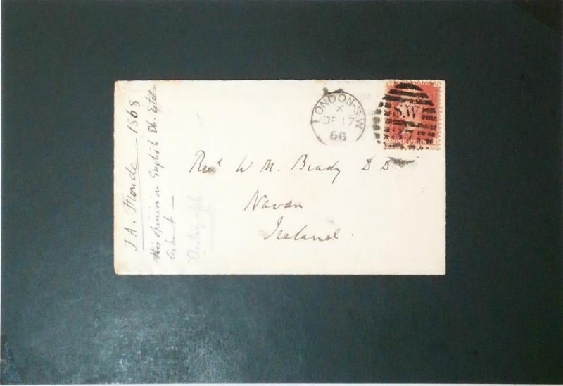 Great Britain 1868 Cover / J A Froude Signed - Z3393