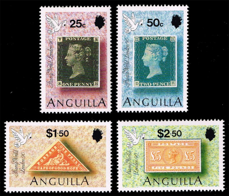 Anguilla #816-819 Stamp World London Set of 4; MNH (4Stars)
