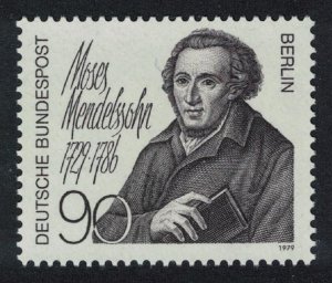 Berlin 250th Birth Anniversary of Moses Mendelssohn philosopher 1979 MNH