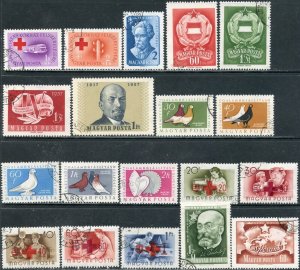 HUNGARY Sc#1170//CB19 1957 Year in Part and Complete Sets Used