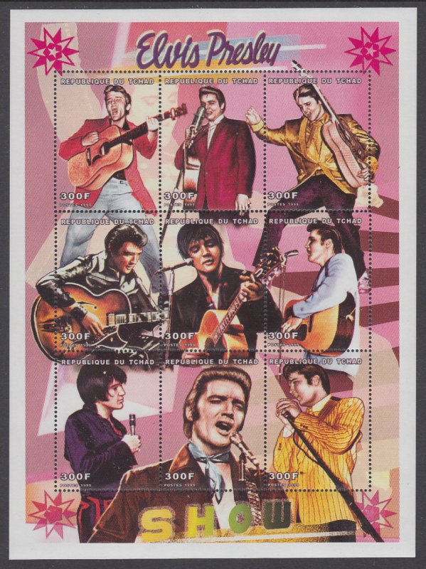 Chad 846 Elvis Souvenir Sheet MNH VF