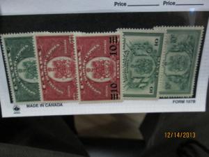 Canada #E7-E11 mint hinged