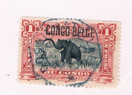 Belgian Congo  #37 Used Elephants (B0110)