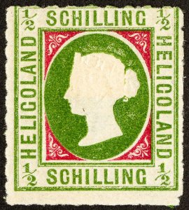 Heligoland Stamps # 1 Unused F Scott Value $400.00