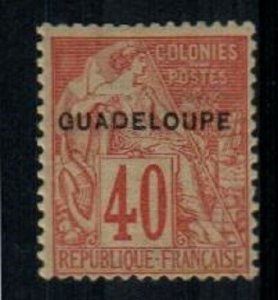 Guadeloupe Scott 24 Mint hinged (Catalog Value $65.00)