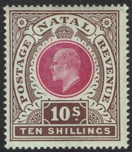 NATAL 1902 KEVII 10/-