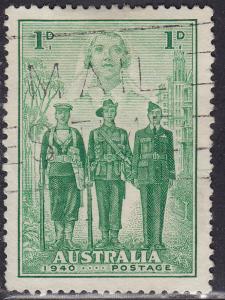 Australia 184 USED 1940 Nurse, Sailor, Soldier & Aviator 1p