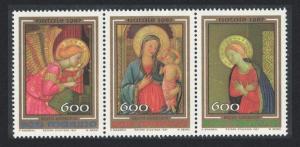 San Marino Christmas Fra Giovanni of Florence 3v Strip SG#1308-1310