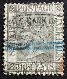 MALAYA 1867 STRAITS SETTLEMENTS QV 96c Used wmk CC SG#19 M3681#