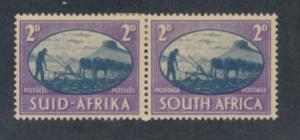 South Africa 1945 Scott 101 pair MH - Victory of the Allies