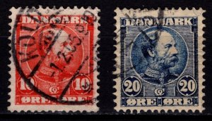 Denmark 1904-05 Christian IX Definitives, Part Set to 20o [Used]