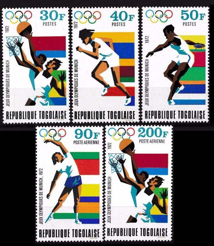 1972 Togo 930-934 1972 Olympic Games in Munchen 6,50 €