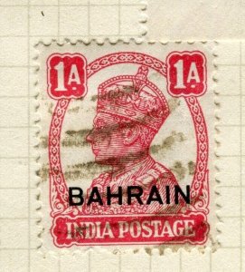 BAHRAIN; 1942-45 early GVI Optd. issue fine used 1a. value