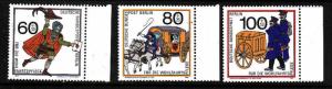 Germany-Sc#9NB272-4-unused NH occupation semi-postal set-Mail carrying-1989-