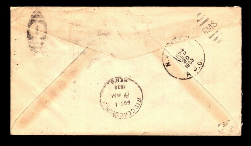 1935 Detroit Special Delivery Cover - L9564