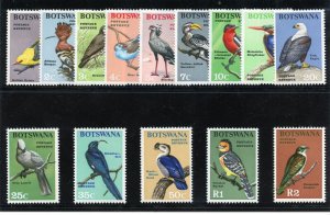 Bechuanaland 1967 QEII Botswana Birds set complete MNH. SG 220-233. Sc 19-32.