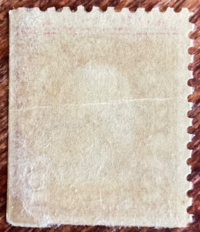 US #634d MNG Booklet Single Adhesion on back George Washington L10