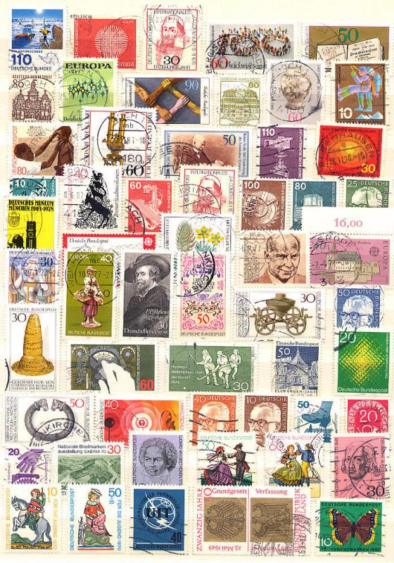 Germany Bund - Lot of 55 different stamps (Z206)