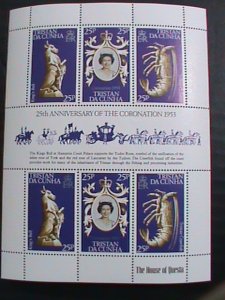 Tristan Da Cuncha Stamp:1953-25th anniversary-Queen Elizabeth II-mnh: S/S