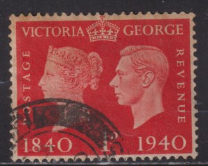 Great Britain 254 Centenary of the Postage Stamp 1940