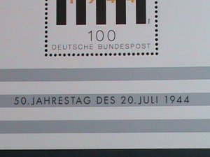 ​GERMANY-1994- 50TH ANNIVERSARY ATTEMPTED  ASSASSINATE HITLER-MNH S/S SHEET VF