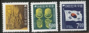 Korea Scott 595-97 MNH** 1968 set CV $4.35