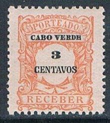 Cape Verde J24: 3c Numeral, MNH, F-VF