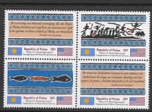 Palau 1-4  1983  set 4  VF NH