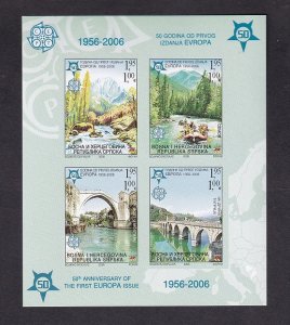 Bosnia and Herzegovina ( Serb admin)  #260e   MNH  2005 imperf  sheet Europa