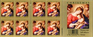 2009 44c Madonna & Child, Hearst Castle, Booklet of 20 Scott 4424 Mint F/VF NH