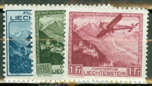 KU: Liechtenstein C1-6 mint CV $175.50; scan shows only a few