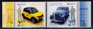 Lithuania 997-998 MNH - Europa 2013 - Postal Cars (2013)