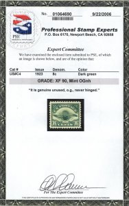MALACK C4 XF OG NH, w/PSE (GRADED 90 (09/06)) CERT, ..MORE.. gg3699