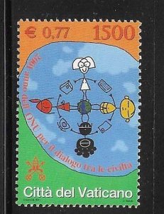 Vatican 2001 Year of Dialogue Among Civilizations Sc 1179 MNH A2737