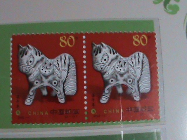 ​CHINA STAMP-FOLDER-2002-SC#3161-2 YEAR OF THE HORSE MNH 2 SETS IN FOLDER VF