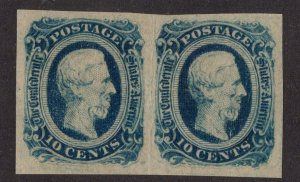 Confederate States - 12 Pair - Very Fine - Lightly Hinged