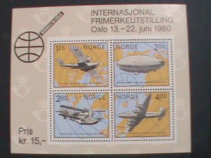 NORWAY-1980 SC#753 INTERNATIONAL STAMP SHOW NORWEX'80 MNH S/S SHEET- VERY FINE