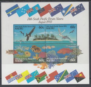 Nauru 405b Souvenir Sheet MNH VF