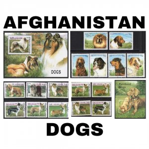 Thematic Stamps - Afghanistan - Dogs - Choose from dropdown menu