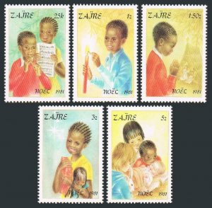 Zaire MNH 1037-41 Christmas 1981 SCV 6.25