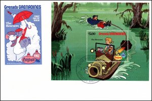 Grenada Grenadines 519-528 Disney's Set of Three U/A FDCs