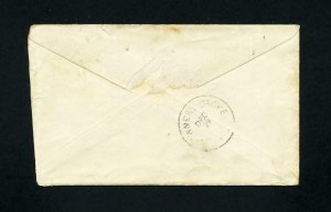 # 210 on cover from La Prairie, Illinois to Downers Grove, IL dated 12-28-1880's