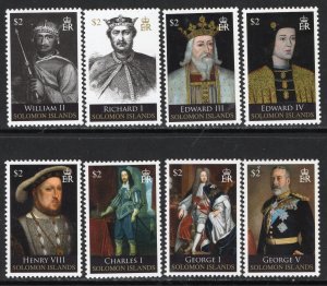 Thematic stamps solomon is 2009 KINGS & QUEENS II  1254/61 mint